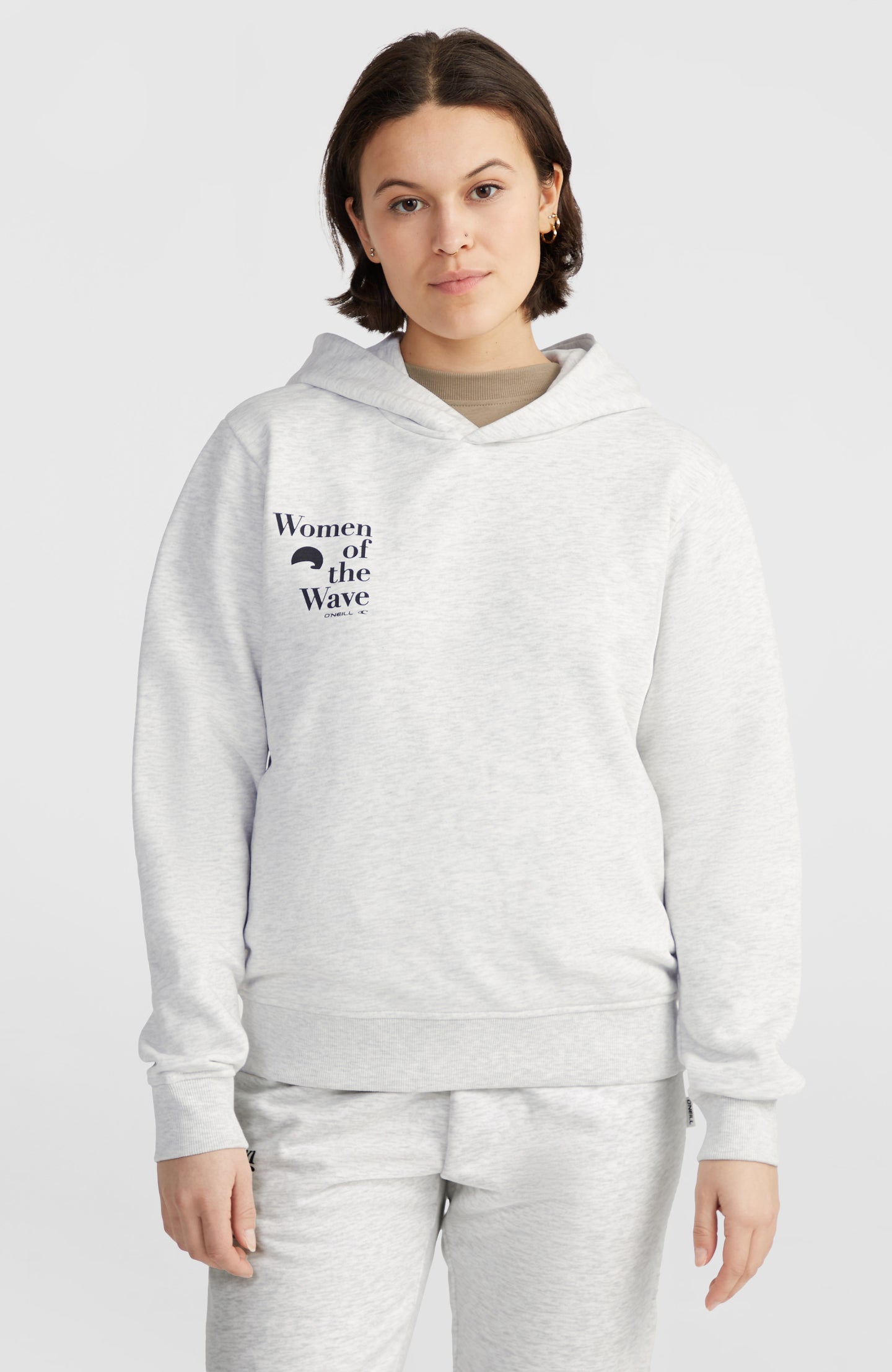 Noos Wow Hoodie - White Melange