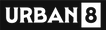 Logo with 'URBAN 8' text on a black background - urbaneight